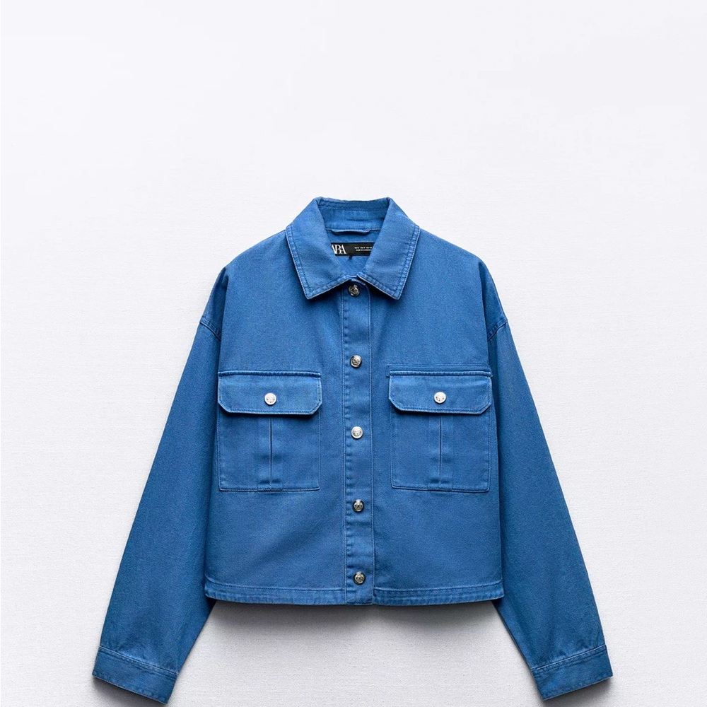 Zara Blue Denim Women's Jacket
